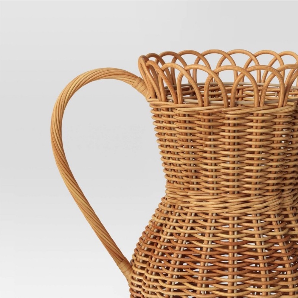 Threshold Large Rattan Vase Natural - Picture 3 of 4
